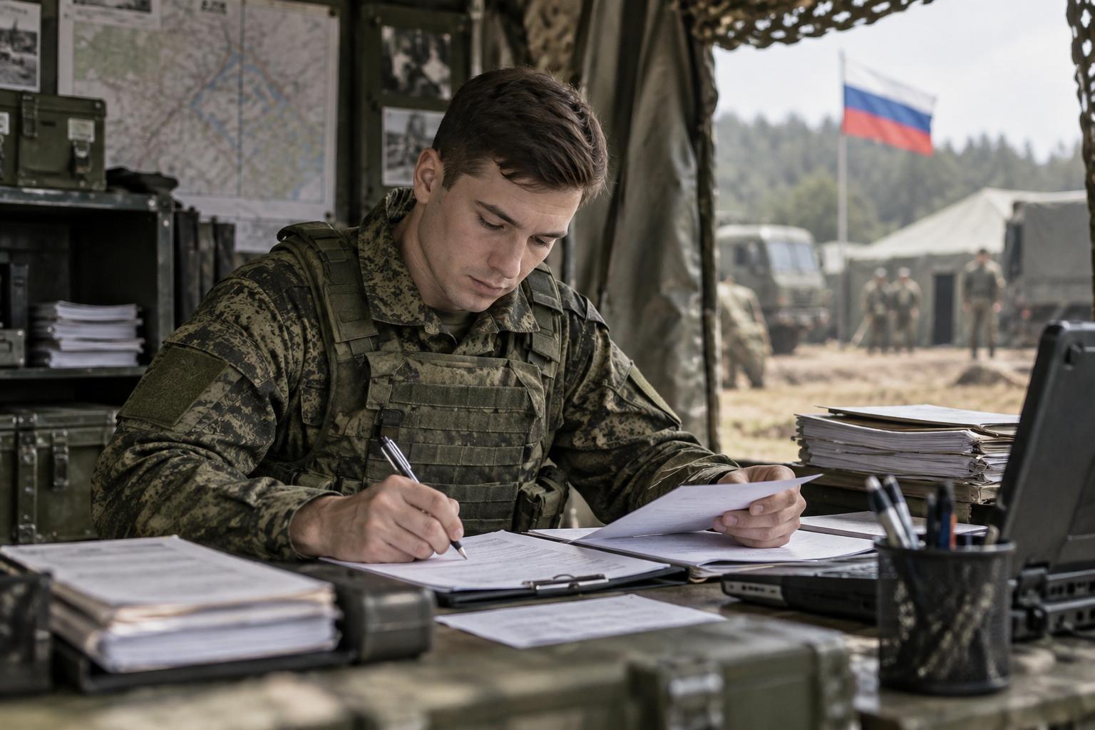 Служба по контракту: писарь на СВО