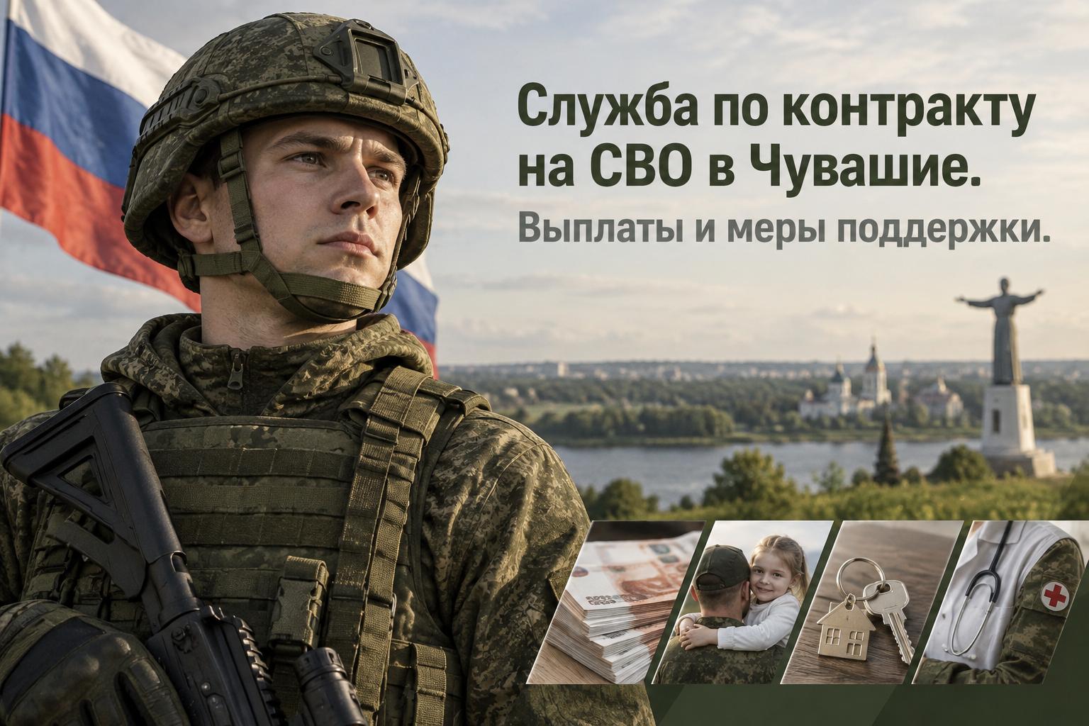 Служба по контракту на СВО в Чувашие. Выплаты и меры поддержки Служба по контракту на СВО в Чувашие. Выплаты и меры поддержки
