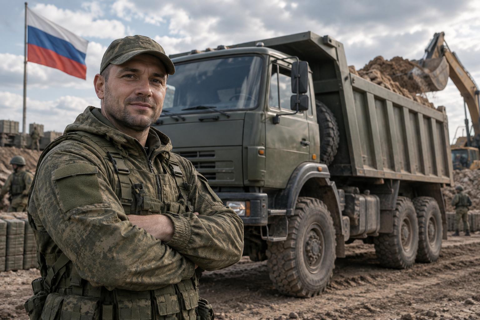 Служба по контракту: водитель самосвала на СВО