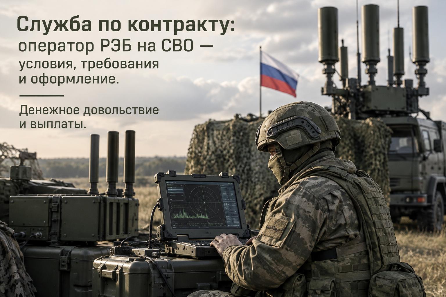 Служба по контракту: оператор РЭБ на СВО — условия, требования и оформление. Денежное довольствие и выплаты Служба по контракту: оператор РЭБ на СВО — условия, требования и оформление. Денежное довольствие и выплаты