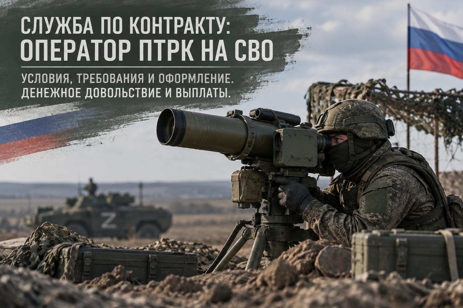 Служба по контракту: оператор ПТРК на СВО — условия, требования и оформление. Денежное довольствие и выплаты Служба по контракту: оператор ПТРК на СВО — условия, требования и оформление. Денежное довольствие и выплаты