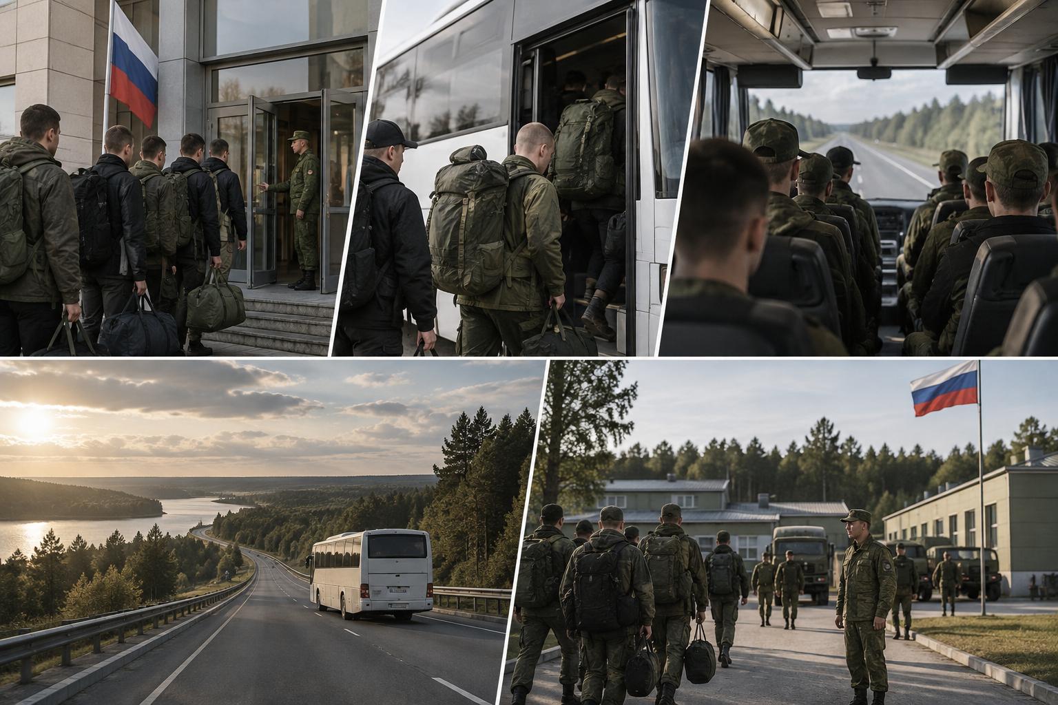 Дорога от пункта отбора до учебного центра