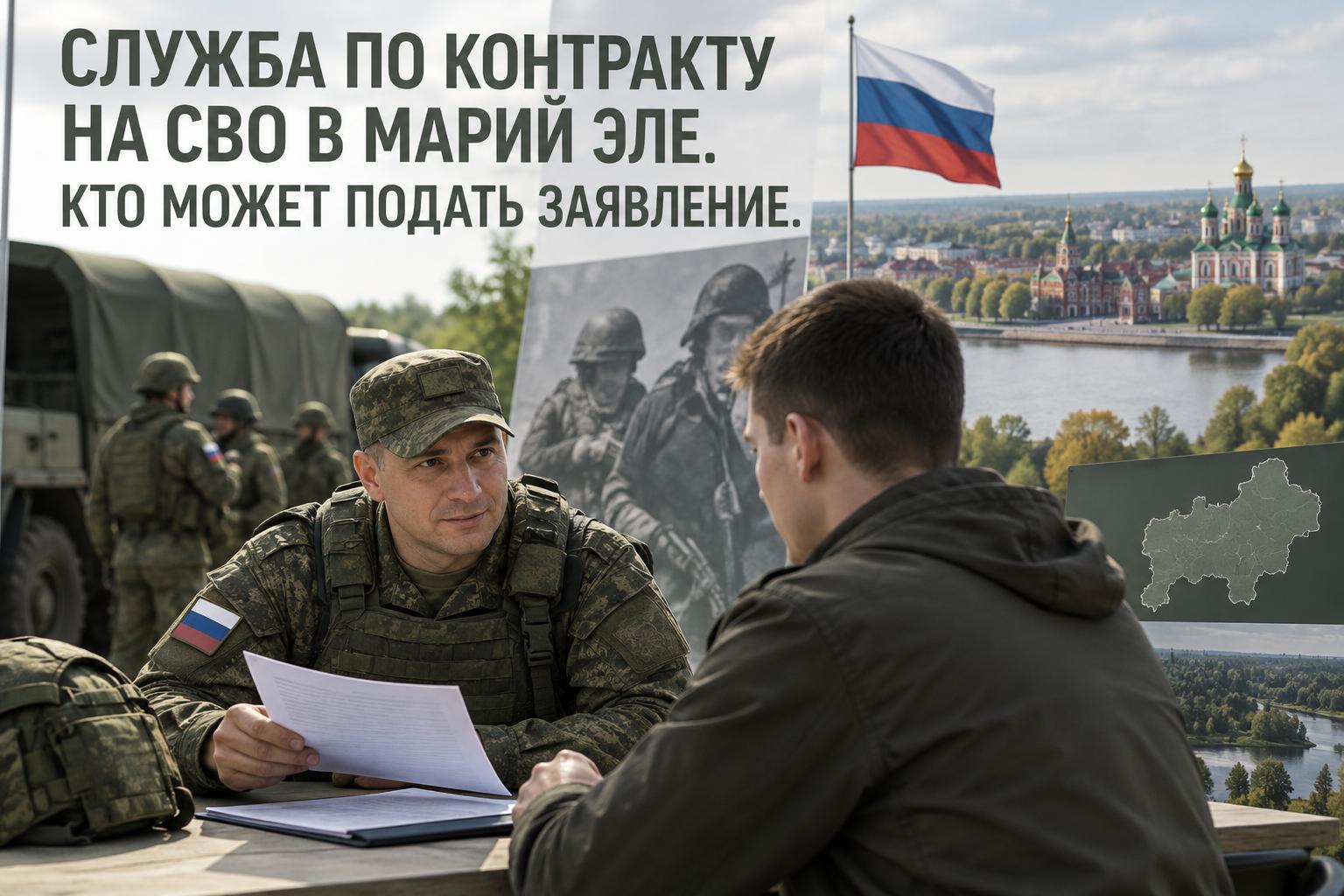 Служба по контракту на СВО в Марий Эле. Кто может подать заявление