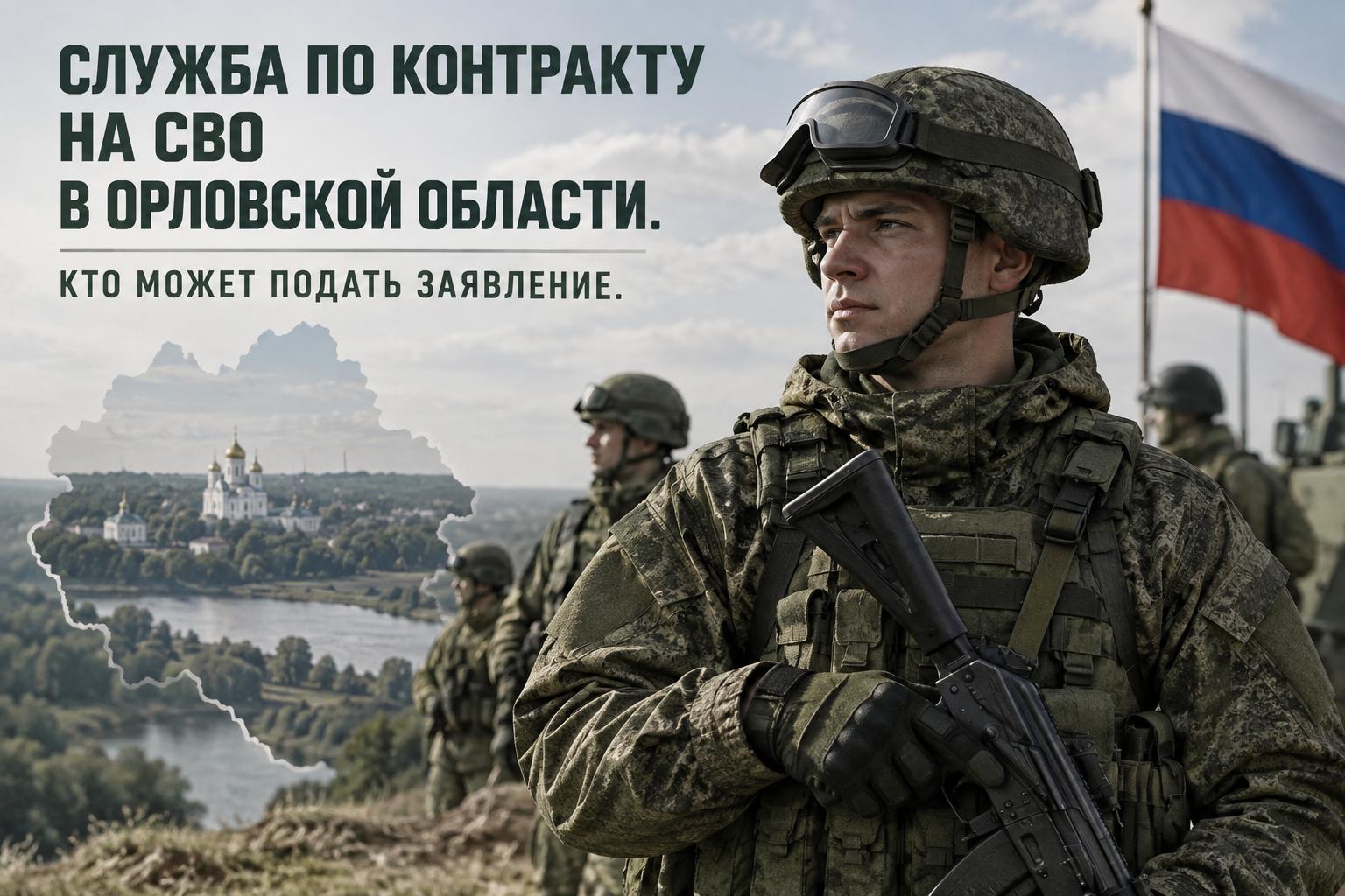 Служба по контракту на СВО в Орловской области. Кто может подать заявление Служба по контракту на СВО в Орловской области. Кто может подать заявление